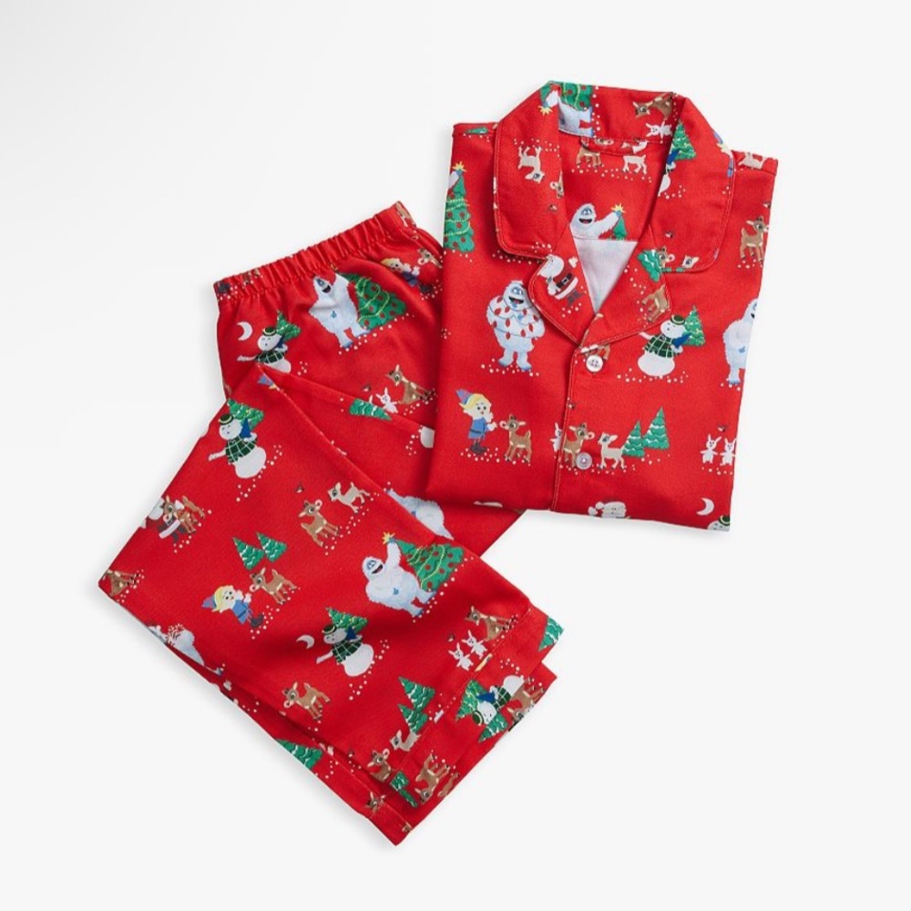 Pottery Barn Rudolph Adult Size XL Flannel Pajama Set